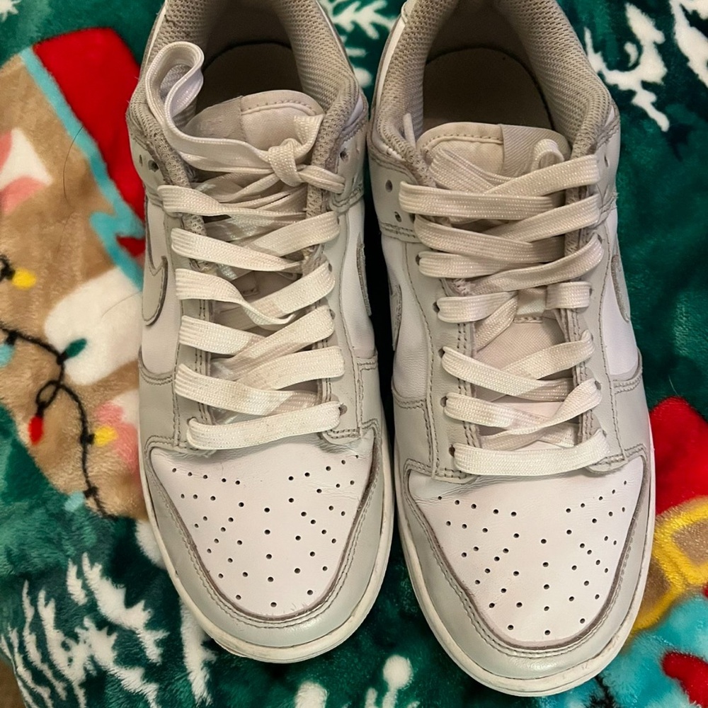 White and Gray Sneakers